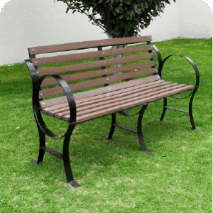 Bancas con plastimadera