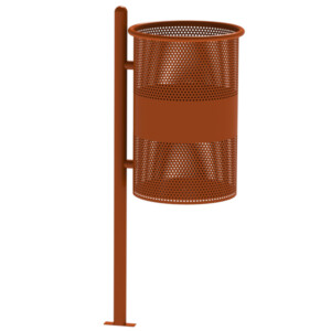 bote bandera perforado metal