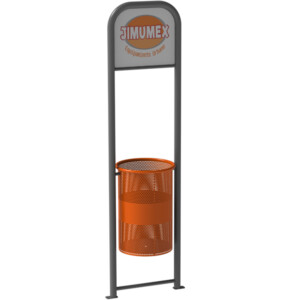 bote columpio perforado anuncio metal