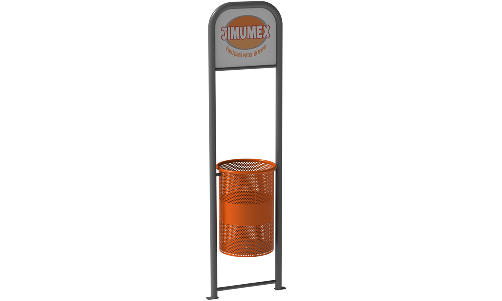 bote columpio perforado anuncio metal