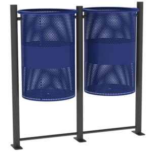 bote doble perforado metal